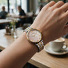 Ρολόι Γυναικείο Vogue Bliss Mini Δίχρωμο με Ροζ Περλέ Καντράν & Ζιργκόν 617063