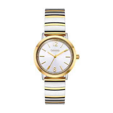 Breeze Halo Two Tone Stainless Steel Bracelet