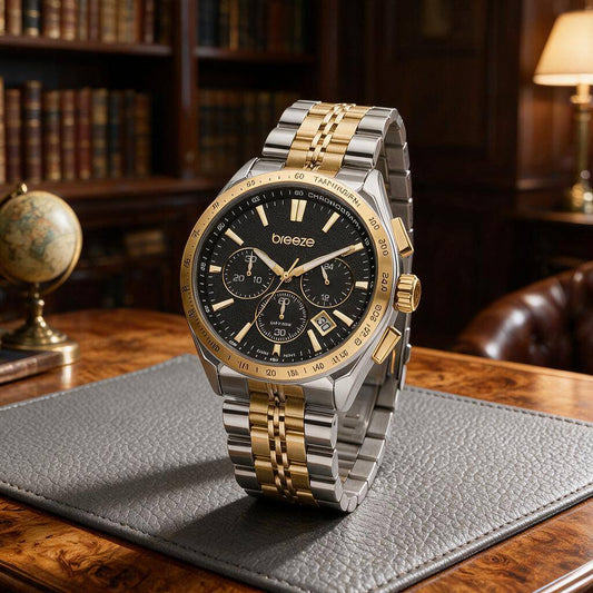 Ρολόι BREEZE Spectrum Chronograph Two Tone Stainless Steel Bracelet 713012.2