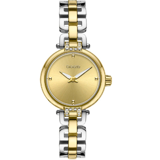 Ρολόι BREEZE Knotique Crystals Two Tone Stainless Steel Bracelet 713021.4