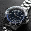 Ρολόι ανδρικό Edox Neptunian 80120-3BUM-BUF με μπρασελέ και μπλε καντράν