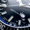 Ρολόι ανδρικό Edox Neptunian 80120-3BUM-BUF με μπρασελέ και μπλε καντράν