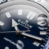 Ρολόι ανδρικό Edox Neptunian 80120-3BUM-BUF με μπρασελέ και μπλε καντράν