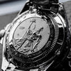 Ρολόι ανδρικό Edox Skydiver Neptunian Automatic 80120-3NM-NIN με μπρασελέ και μάυρο καντράν