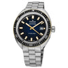 Ρολόι ανδρικό Edox Hydro-Sub Date Automatic Chronometer 80128 357JNM BUDD LIMITED EDITION (500 κομμάτια) με μπρασελέ και μπλε καντράν