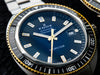 Ρολόι ανδρικό Edox Hydro-Sub Date Automatic Chronometer 80128 357JNM BUDD LIMITED EDITION (500 κομμάτια) με μπρασελέ και μπλε καντράν