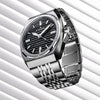 Ρολόι ανδρικό Edox Delfin The Original 1973 Automatic 80142-3M-NIN με μπρασελέ και μαύρο καντράν