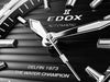 Ρολόι ανδρικό Edox Delfin The Original 1973 Automatic 80142-3M-NIN με μπρασελέ και μαύρο καντράν