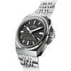 Ρολόι ανδρικό Edox Delfin The Original 1973 Automatic 80142-3M-NIN με μπρασελέ και μαύρο καντράν