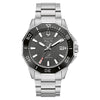 Ρολόι Ανδρικό Bulova Marine Star Ασημί με Μαύρο Καντράν 96B434