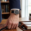 Ρολόι Ανδρικό Bulova Automatic με Μαύρο Δερμάτινο Λουράκι 96B441