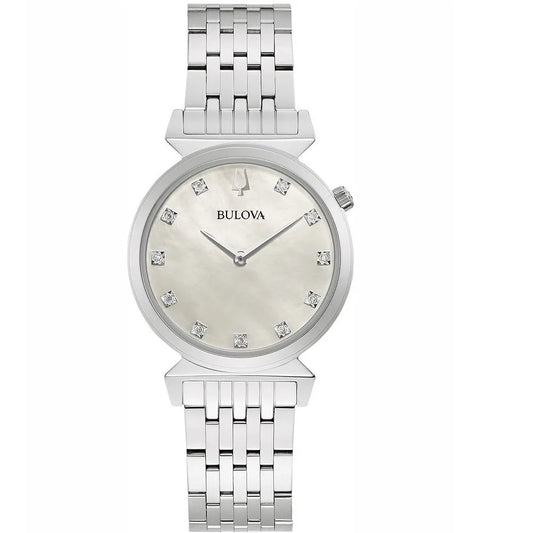 Ρολόι γυναικείο Bulova Classic Crystals 96P216 με μπρασελέ και φίλντισι καντράν