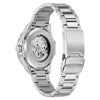 Ρολόι Ανδρικό Bulova Marine Star Automatic Ασημί με Κόκκινο Καντράν 98B472
