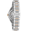 Ρολόι γυναικείο Bulova Diamonds Automatic 98P170 με δίχρωμο μπρασελέ και φιλντισένιο open καντράν με μπριγιάν