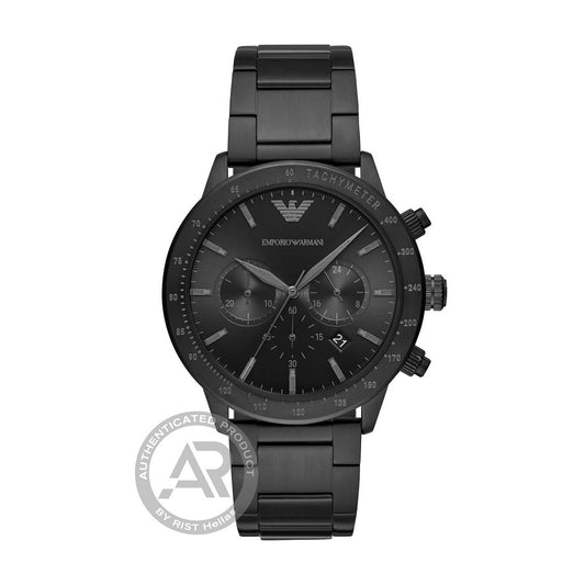 Emporio Armani Ανδρικό Ρολόι Chronograph σε Μαύρη Απόχρωση AR11242