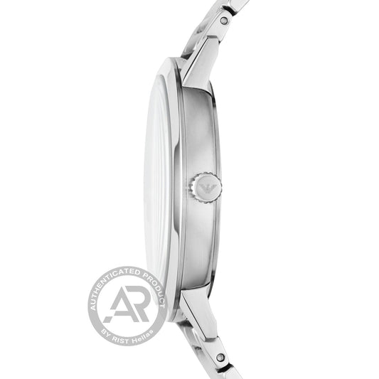 Emporio Armani Ruggero  Silver Stainless Steel Bracelet