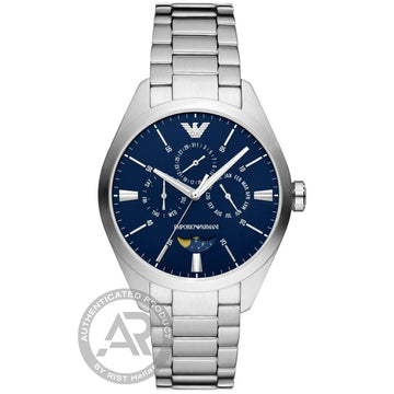 Ρολοί ανδρικό Emporio Armani Claudio AR11553 με μπρασελέ και μπλε καντράν