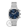 Emporio Armani Kariana Waves Chronograph Silver Stainless Steel Bracelet