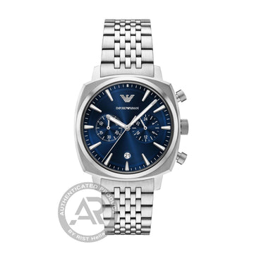 Emporio Armani Kariana Waves Chronograph Silver Stainless Steel Bracelet