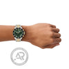 Emporio Armani World Explorer Chronograph Two Tone Stainless Steel Bracelet