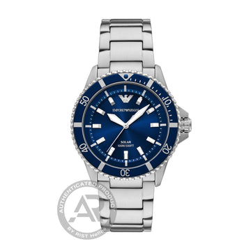 Emporio Armani World Explorer Silver Stainless Steel Bracelet