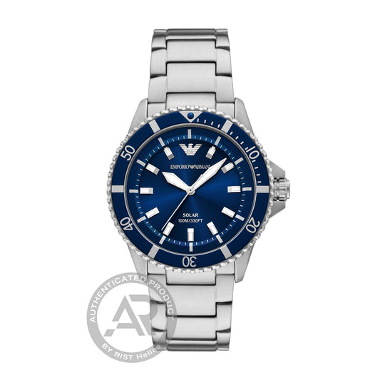 Emporio Armani World Explorer Silver Stainless Steel Bracelet
