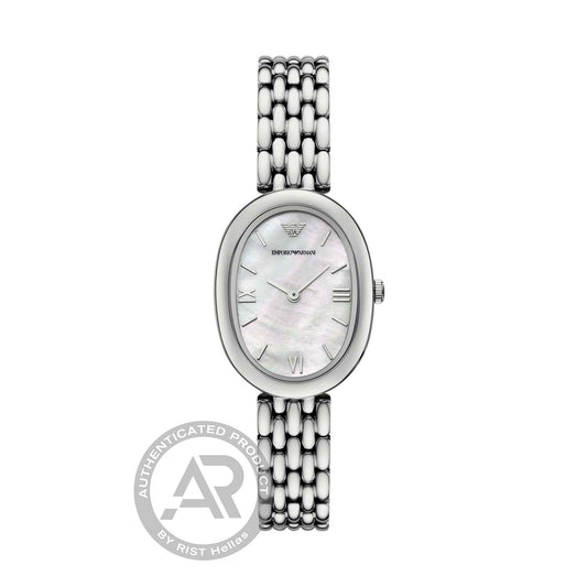 Emporio Armani Kariana Waves Silver Stainless Steel Bracelet