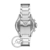 Emporio Armani Ανδρικό Ρολόι Solar Chronograph με Μαύρη Στεφάνη AR11722