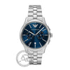 Emporio Armani Ανδρικό Ρολόι Chronograph με Μπλε Καντράν AR11728