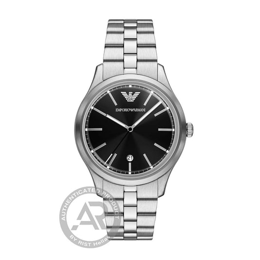 Emporio Armani Ανδρικό Ρολόι με Μαύρο Καντράν AR11732