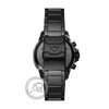 Emporio Armani Diver Chronograph  Black Stainless Steel Bracelet