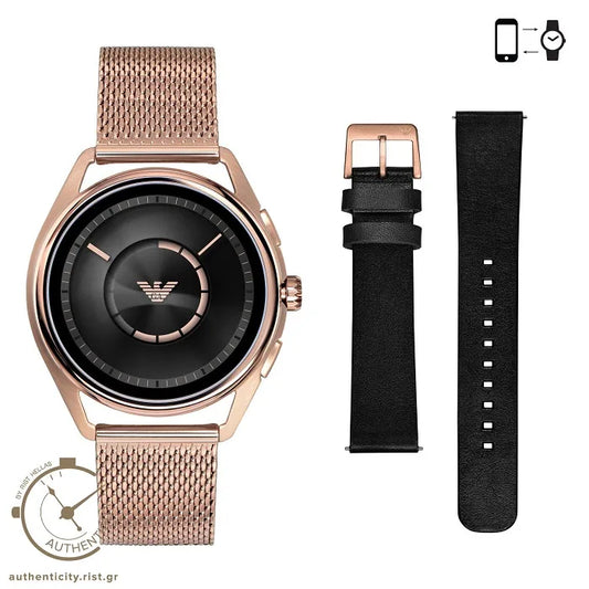 Ρολόι ανδρικό Emporio Armani Connected Smartwatch ART9005 με ψηφιακό καντράν