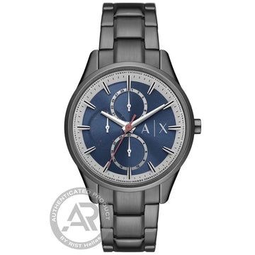 Ρολόι ανδρικό Armani Exchange Dante Multifunction AX1871 με μπρασελέ και μπλε καντράν