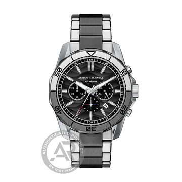 Ανδρικό Ρολόι Armani Exchange Chronograph με Μπρασελέ