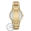 Armani Exchange Ladies` Chronograph με Χρυσό Μπρασελέ
