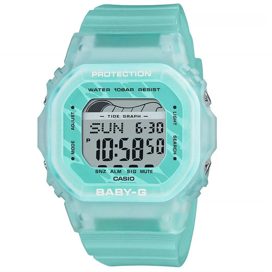 Ρολόι γυναικείο Casio Baby-G BLX-565S-2ER με rubber και ψηφιακό καντράν