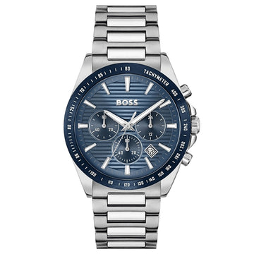 Hugo Boss Strike Chronograph Silver Stainless Steel Bracelet