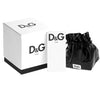 Ρολοί Unisex D&amp;G DW0361 με Rubber σε μαύρο χρώμα και λευκό καντράν