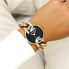 OOZOO Timepieces Gold Metallic Chain Bracelet