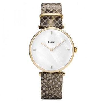 Cluse Triomphe Almond Python Leather Strap