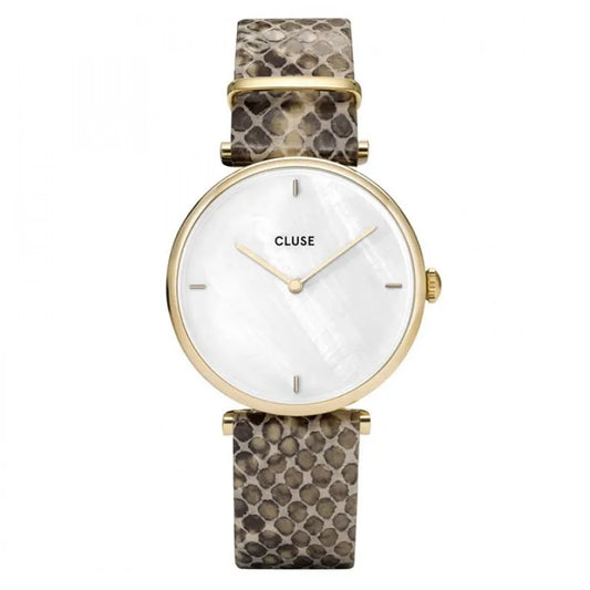 Cluse Triomphe Almond Python Leather Strap