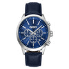 Ανδρικό Ρολόι DKNY Chronograph Μπλε με Δερμάτινο Λουράκι