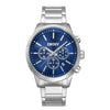 Ανδρικό Ρολόι DKNY Chronograph Ασημί με Μπλε Καντράν και Μεταλλικό Μπρασελέ