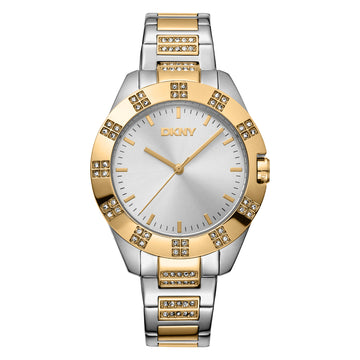 DKNY Park Ave Glitz Two Tone Stainless Steel Bracelet