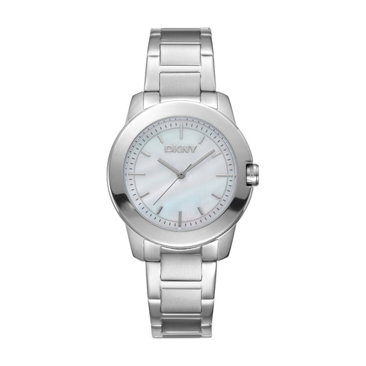 DKNY Park Ave Midi Silver Stainless Steel Bracelet