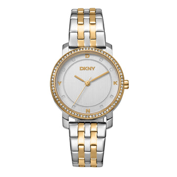 DKNY Astoria Glitz Two Tone Stainless Steel Bracelet