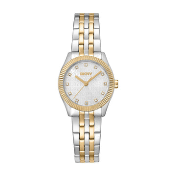 DKNY Logo  Two Tone Stainless Steel Bracelet