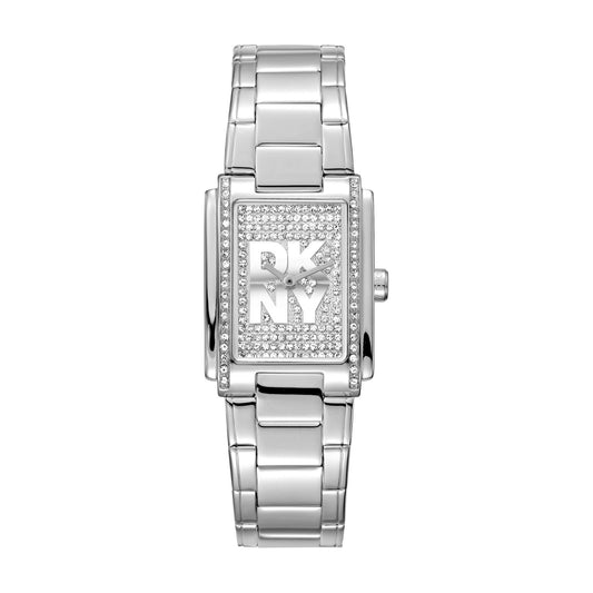 DKNY Logo Silver Stainless Steel Bracelet