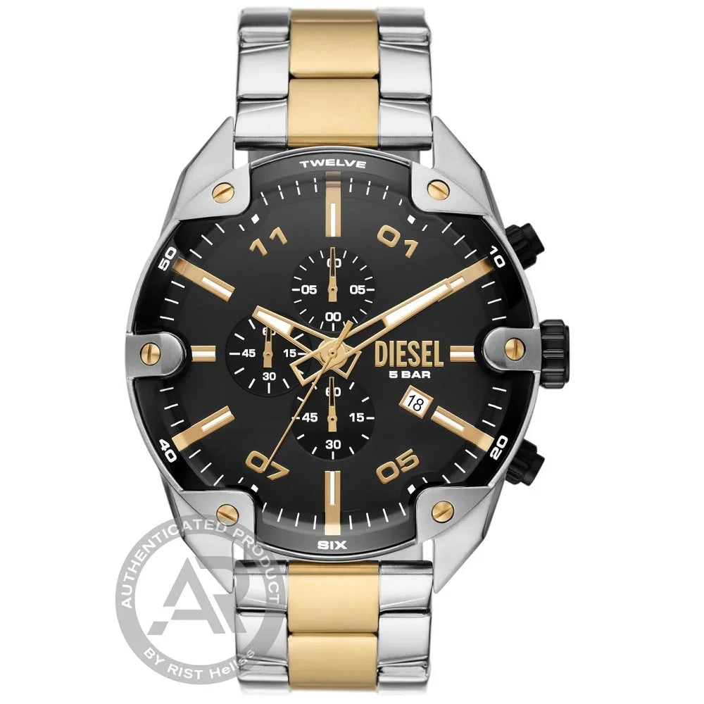 Diesel Two-Tone Spiked Chronograph DZ4627V
