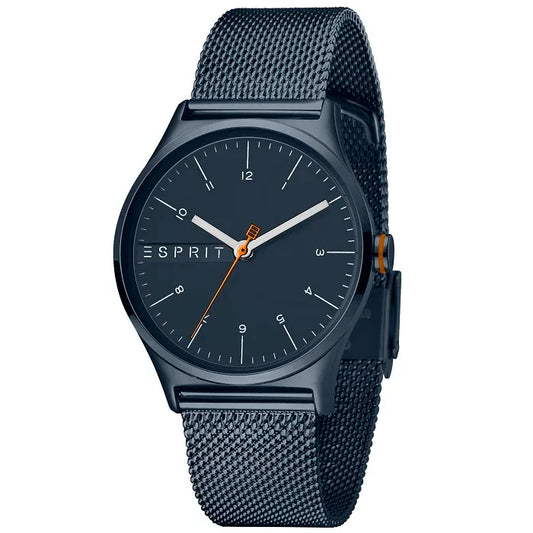 Ρολόι γυναικείο Esprit Essential ES1L034M0105 με μπρασελέ και Blue Black καντράν